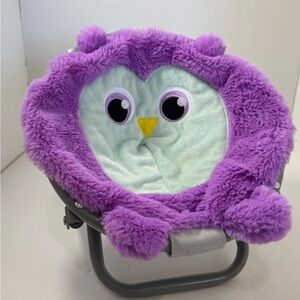 My Life As Purple Owl Plush folding Chair